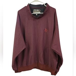 ZERO RESTRICTION MEN'S HOUNDSTOUTH PERFORMANCE GOLF PULLOVER. SIZE X-LARGE.